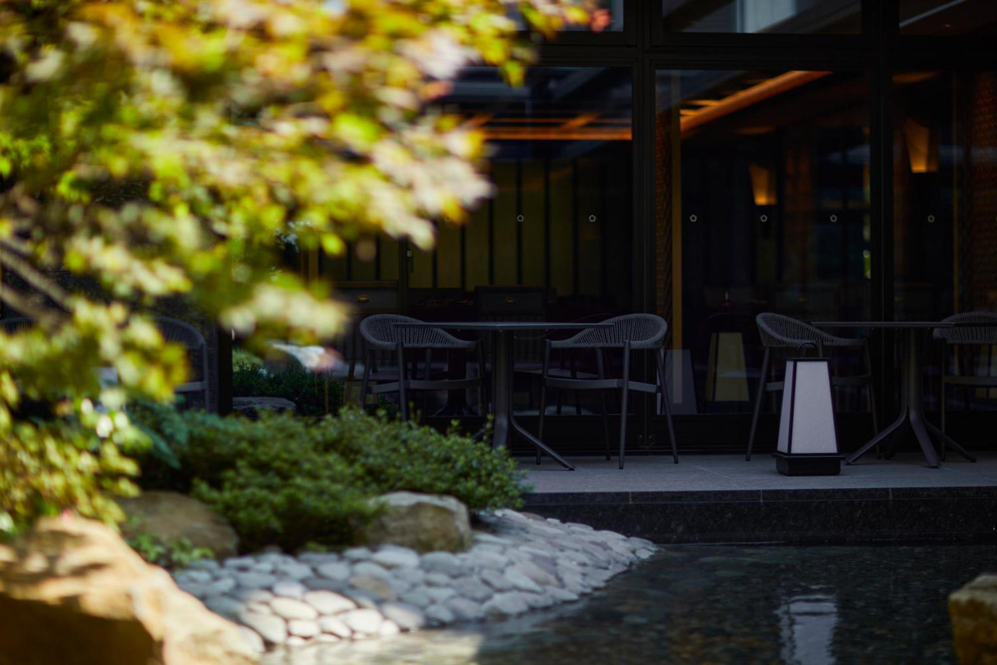 The Hotel Sanraku Kanazawa 21Th December 2022 Open Экстерьер фото The restaurant's garden